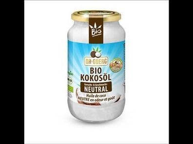 Dr. Goerg 6x Dr. Goerg Premium Bio-Kokosöl neutral / Bio-Kokosspeisefett 1000ml