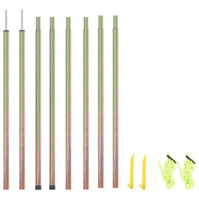 vidaXL Sonnensegel Stangen 2 Stk. 200 cm Verzinkter Stahl