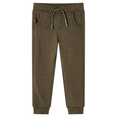 Kinder-Trainingshose Khaki Melange 128