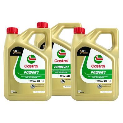 Castrol Power 1 4T 15W-50 3x4 Liter
