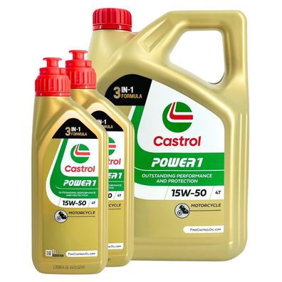Castrol Power 1 4T 15W-50 4 + 2 Liter