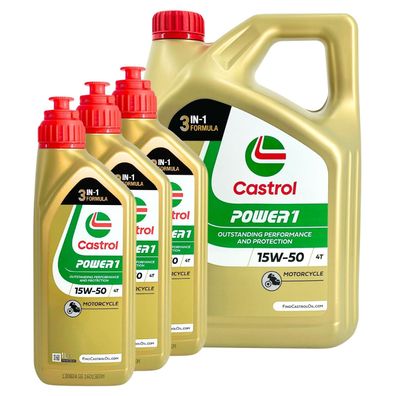 Castrol Power 1 4T 15W-50 4 + 3 Liter