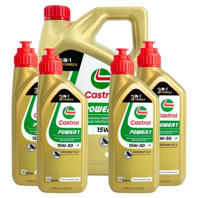 Castrol Power 1 4T 15W-50 4 + 4 Liter