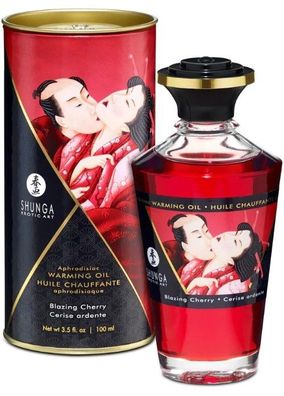Hot - Shunga - Aphrodisiac Warming Oil - 100 ml - Cherry / Kirsche