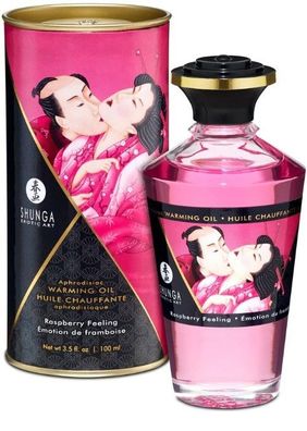 Hot - Shunga - Aphrodisiac Warming Oil - 100 ml - Raspberry / Himbeere