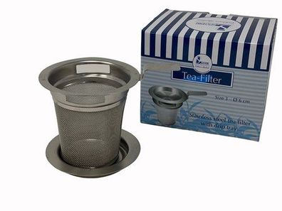 Teesieb mit Griff in Geschenkbox