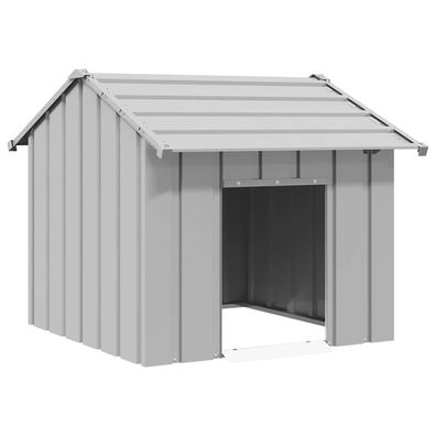 vidaXL Hundehütte mit Dach 85x107x81 cm Verzinkter Stahl