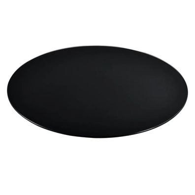 Glasplatte TERRY 80cm schwarz 8mm rund ESG Gehärtetes Glas Scheibe Bodenplatte