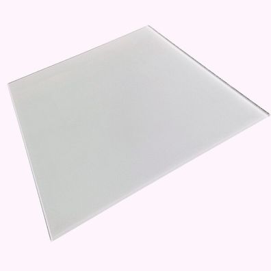 Glasplatte TERRY 65x65cm milchglas 8mm rund ESG Gehärtetes Bodenplatte Glasscheibe