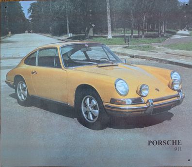 Blechschild Porsche 911 , Werbung, Deko, Bild, Auto, Oldtimer, Klassiker