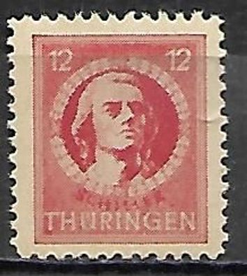 Alliierte Besetzung sowjet. Zone Thüringen postfrisch Michel-Nummer 97AX