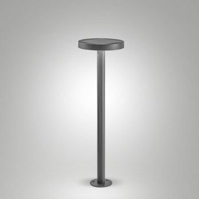 Fabas Luce 6539-10-299 Solar LED Pollerleuchte Palmer Bewegungsmelder 65cm dunkelgrau