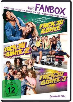 Fack Ju Göhte 1-3 (DVD) FAN-BOX, 4Disc Min: 536/DD5.1/WS - Hi