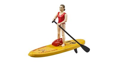 bruder bworld Life Guard mit Stand Up Paddle, Spielfigur - BRU