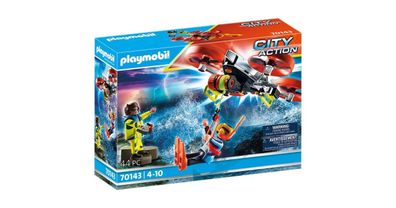 Playmobil 70143 City Action Seenot: Taucher-Bergung mit Rettun