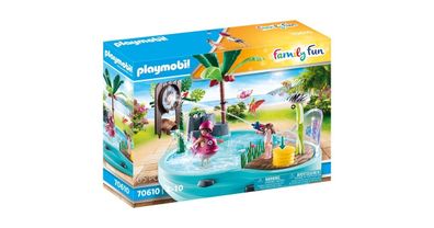 Playmobil 70610 Family Fun Spaßbecken mit Wasserspritze, Konst