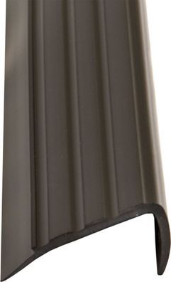 Treppenkantenprofil schwarz, Kunststoff Winkelprofil, 110 cm 1 St