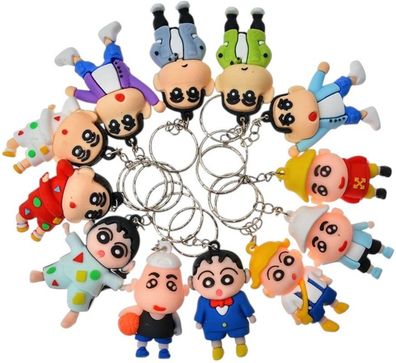 Shin-Chan Blind Box - Schlüsselanhänger mit Metallring