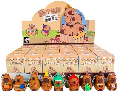 Capybara Blind Box - Schlüsselanhänger - mit Metallring