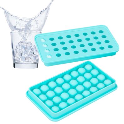 bremermann 32er Silikon-Eiskugelform, 2 Stück für je 32 kleine Eisbälle ca. Ø 1,7 cm