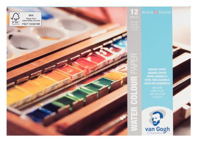 Van Gogh Aquarell-Postkarten 10,5 x14,8cm 300g 25Blatt