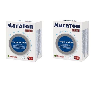 Maraton Forte, 40 capsules (2 X 20 Capsules), Energie & Vitalitate