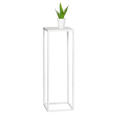 bremermann Blumenhocker, Metall-Blumenständer, Blumensäule in weiß