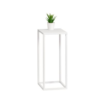 bremermann Blumenhocker, Metall-Blumenständer, Blumensäule in weiß