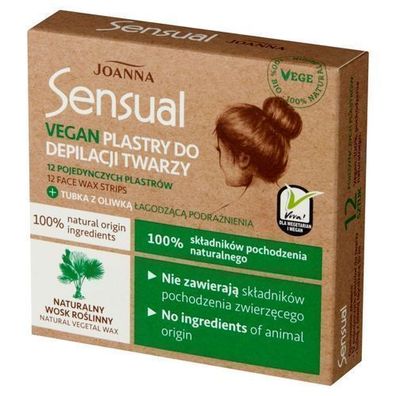 Joanna Sensual Vegane Gesichtshaar-Entfernungsstreifen mit Beruhigendem Oel - 12