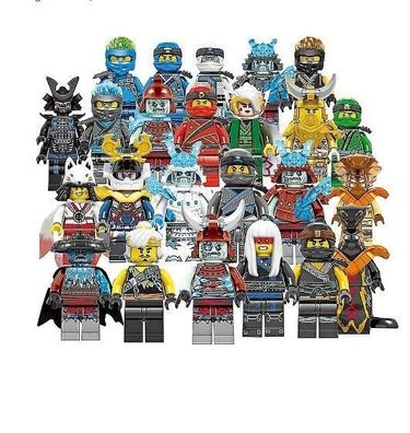 Set von 24 Stück Ninja Mini Figuren