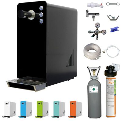 Wassersprudler Sprudelwassergerät Tafelwasseranlage BieTal BT-15 Set mit Kühlung