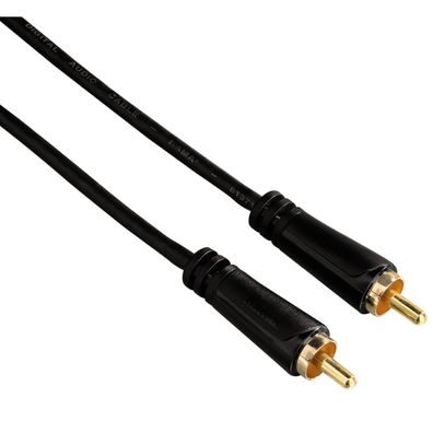 Hama Digital Cinch-Kabel 1:1 Koaxial Audio Chinch Subwoofer DVD Blu-Ray-Player