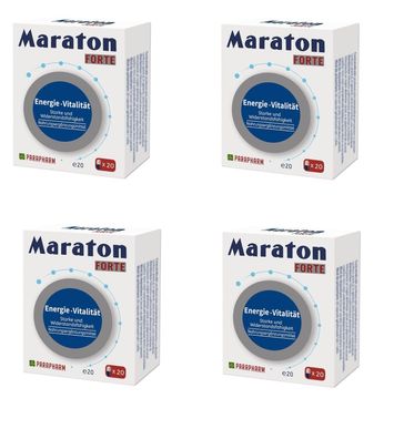 Maraton Forte , 80 Kapseln (4 X 20 Kapseln), Energie & Vitalität