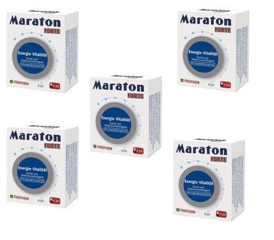 Maraton Forte , 100 Kapseln (5 X 20 Kapseln), Energie & Vitalität