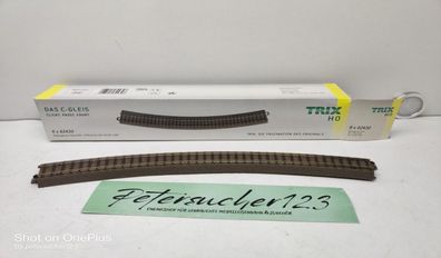 Trix H0 62430 / 1 x gebogenes Gleis Radius 579,3 mm / Bogen 16°/ OVP