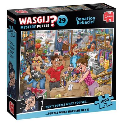 Wasgij Mystery 29, Spenden-Desaster, 1000 Teile Puzzle