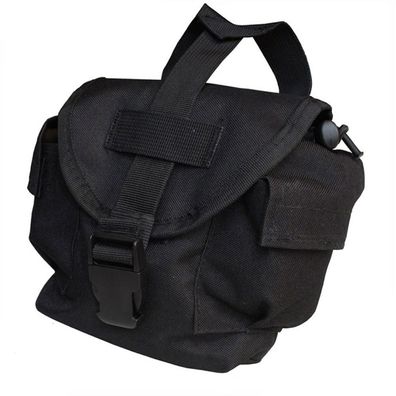 MFH Trinkflaschen Tasche "MOLLE" schwarz passend für 1 Qt Feldflaschen