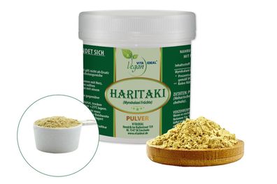 VITA IDEAL Vegan® Haritaki PULVER Terminalia chebula Myrobalani Früchte gemahlen