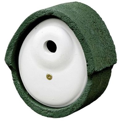 Nistkasten Holzbeton Oval 32 mm grün