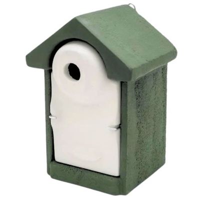 Nistkasten Holzbeton 28 mm grün