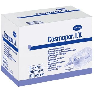 Cosmopor I.V. - Kanülenfixierverband 8cm x 6cm (50 Stk.)