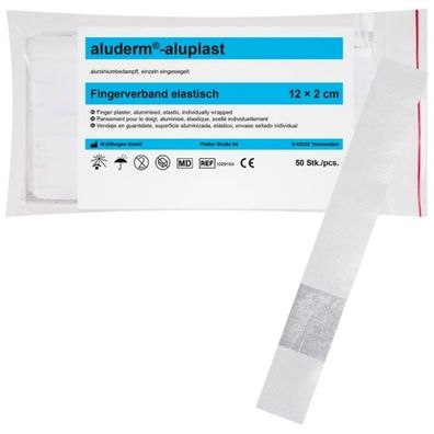 aluderm®-aluplast elastisch Fingerverband 12x2 cm (50 Stk.)
