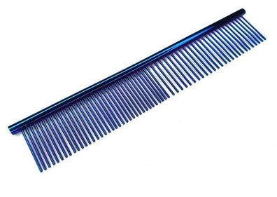 Haustierkamm Edelstahl BLAU
