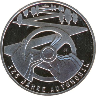 BRD 10 Euro 2011 F 125 Jahre Automobil PL Silber*