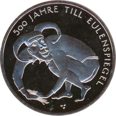 BRD 10 Euro 2011 D Till Eulenspiegel PL Silber*