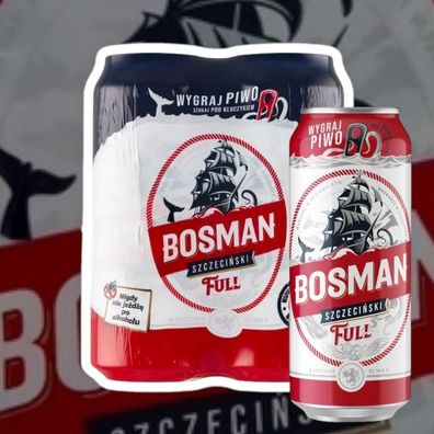 24 x 500 ml Dose Bosman Pils, der tiefe Geschmack aus Polen