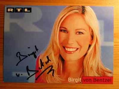 RTL Fernsehmoderatorin Birgit von Bentzel - Autogramm!!