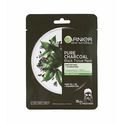Garnier Haut Naturals Pure Charcoal Black Textile Mask