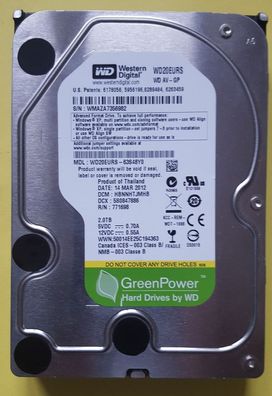 Western Digital WD20EURS 2TB SATA 3,5"