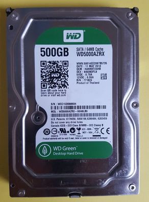 Western Digital WD5000AZRX 500GB SATA 3,5"
